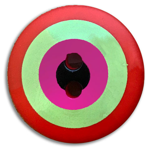 Kaffe Fassett  - Dill Buttons - TARGET RED/GREEN/PINK - 15mm