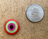 Kaffe Fassett  - Dill Buttons - TARGET RED/GREEN/PINK - 20mm