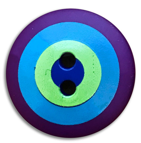 Kaffe Fassett  - Dill Buttons - TARGET VIOLET/BLUE/GREEN - 15mm