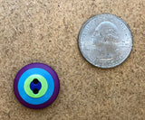 Kaffe Fassett  - Dill Buttons - TARGET VIOLET/BLUE/GREEN - 20mm