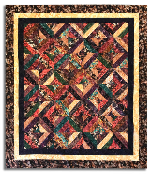 TEA TIME Quilt Bundle - Featuring Hoffman Batiks - Summer Spice 2.5 - Alternate Borders