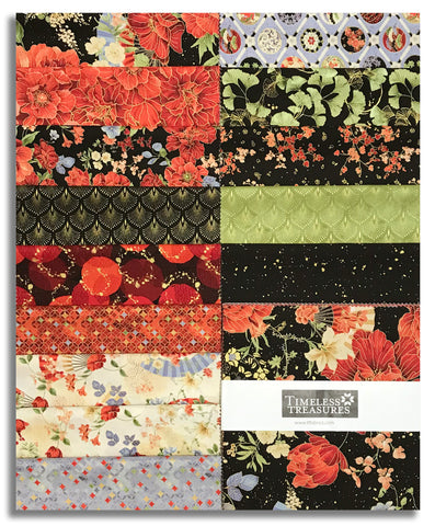 Timeless Treasures Pre-cut 42 Piece 10" Squares CP10SQ42 CM - Imperial Bloom