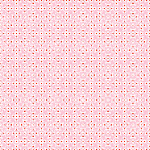 Poppie Cotton Elise EE25507 Trellis Soft Pink By The Yard