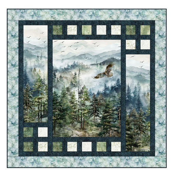 Northcott - Altitude DQ3665 Triptych Digital Shop Sample 65" x 65"
