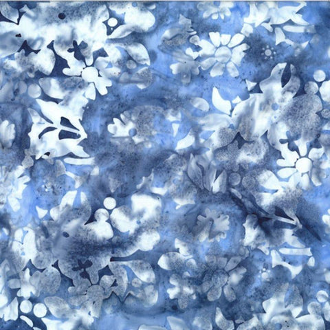 Hoffman Batik U2496 92 Slate Abstract Floral By The Yard