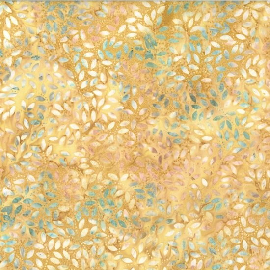 Hoffman Bali Batik U2500 250 Sahara Leaves & Dots By The Yard