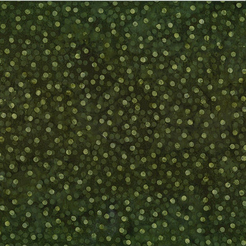 Hoffman Bali Batik V2522 157 grüne Blümchenpunkte pro Meter