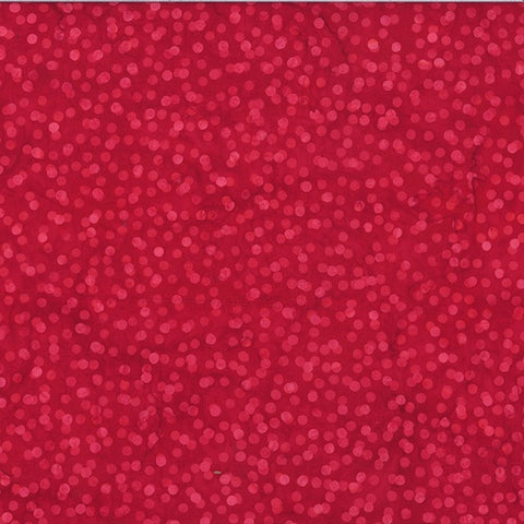 Hoffman Bali Batik V2522 5 rote Blümchenpunkte pro Meter