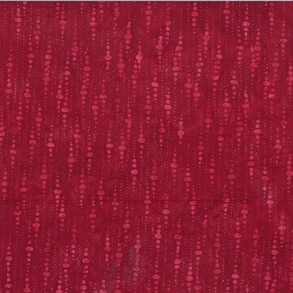Hoffman Bali Batik V2524 568 Red Velvet Icicles By The Yard