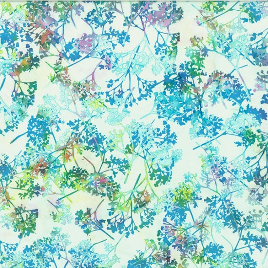 Hoffman Bali Batik V2532 667 Light Bright Babys Breath By The Yard