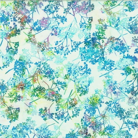 Hoffman Bali Batik V2532 667 Light Bright Babys Breath By The Yard