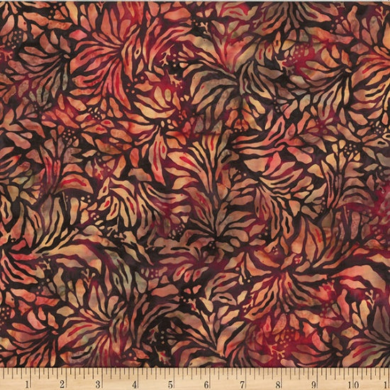 Hoffman Bali Batik Garnet Glow V2557 347 Lava By The Yard