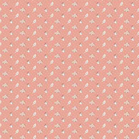 Poppie Cotton Wildwood Dwellings WW25111 Vintage Apron Coral By The Yard