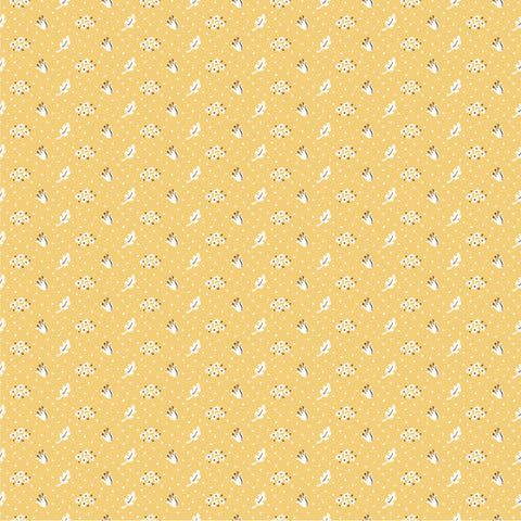 Poppie Cotton Wildwood Dwellings WW25109 Vintage Apron Yellow By The Yard