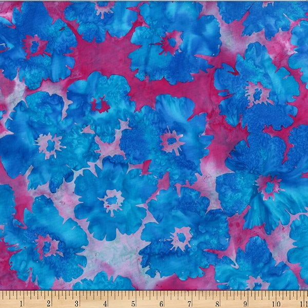 Hoffman Batik W2563 404 Bubblegum Big Floral By The Yard