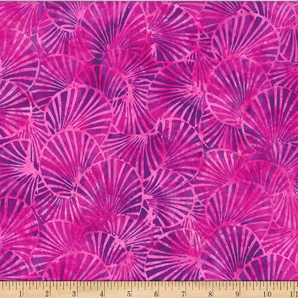 Hoffman Batik W2565 23 Fuchsia Scallop By The Yard