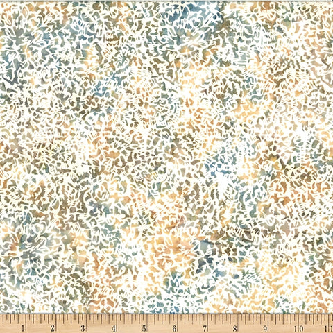 Hoffman Batik W2566 64 Tan Big Floral By The Yard