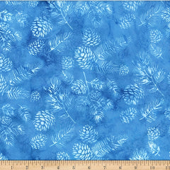 Hoffman Batik W2568 7 Blue Big Floral By The Yard – Jordan Fabrics