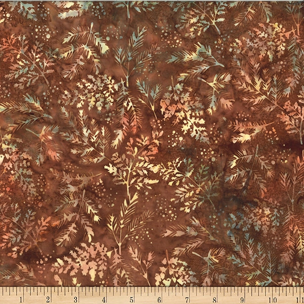 Hoffman Batik W2570 168 Nutmeg Fern By The Yard