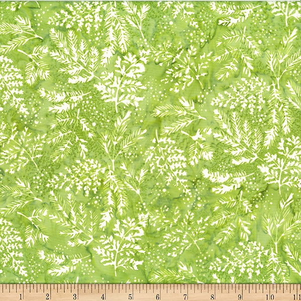 Hoffman Batik Feel The Flame W2570 178 Leaf Pine Fern By The Yard