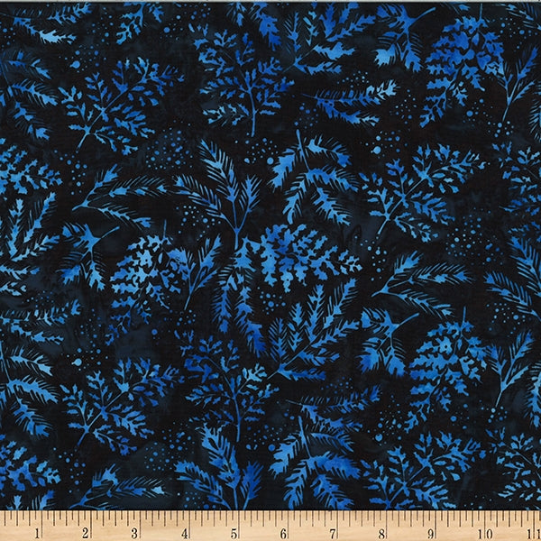 Hoffman Batik W2570 440 Licorice Pine Fern By The Yard