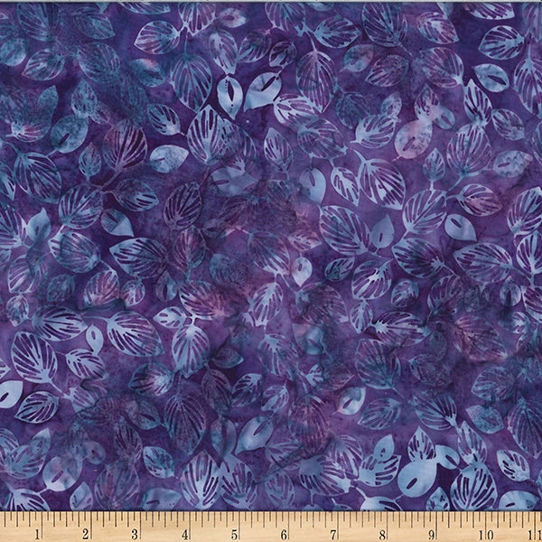 Hoffman Batik W2571 333 Peony Leaves By The Yard