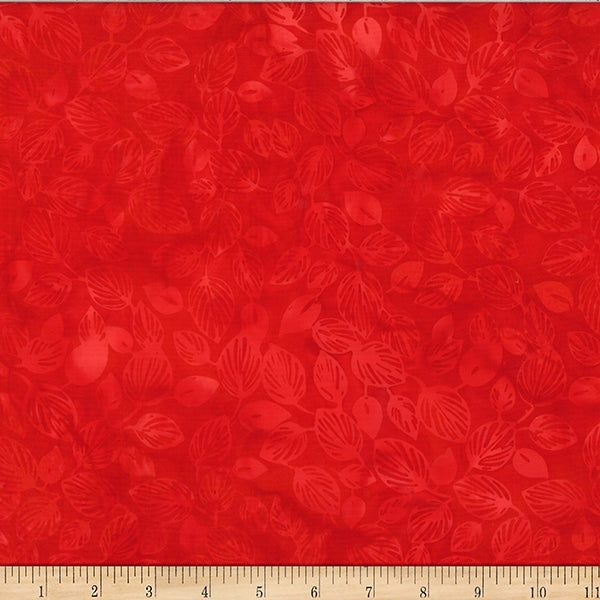 Hoffman Batik Sunset Hour W2571 403 Cherry Leaves By The Yard