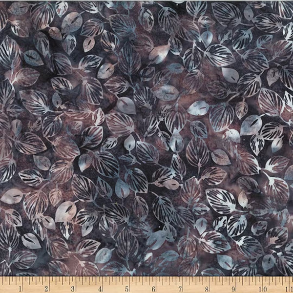 Hoffman Batik W2571 394 Merlot Leaves By The Yard
