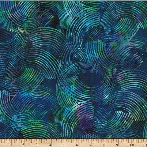 Hoffman Batik Fresh Meadow W2572 295 Hummingbird Organic Lines By The Yard