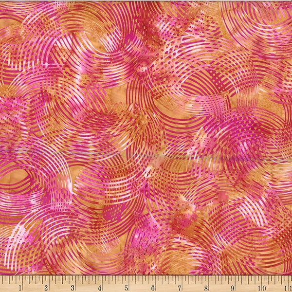 Hoffman Bali Batik W2572 384 Mimosa Organic Lines By The Yard