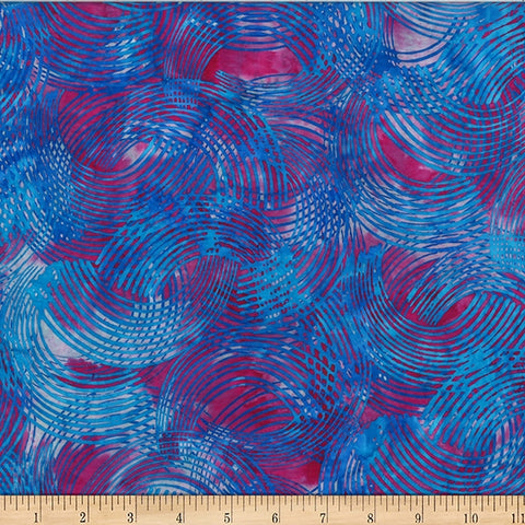 Hoffman Bali Batik W2572 404 Bubblegum Organic Lines By The Yard