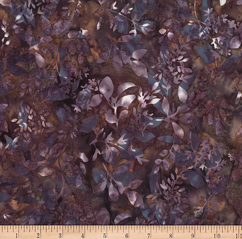 Hoffman Batik Skipping Rocks W2574 180 Walnut Foliages By The Yard