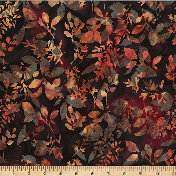 Hoffman Batik Feel The Flame W2574 533 Nightshade Foliages By The Yard