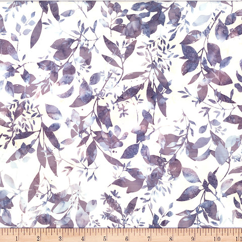 Hoffman Batik Skipping Rocks W2574 542 Dove Foliages By The Yard