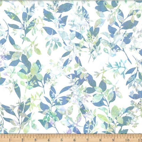 Hoffman Batik W2574 581 Bluegrass Foliages By The Yard