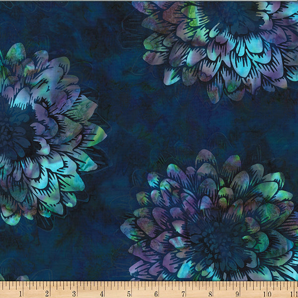 Hoffman Batik W2576 295 Hummingbird Dahlia By The Yard