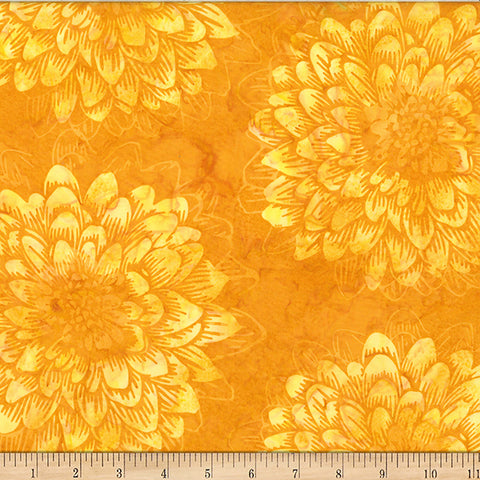 Hoffman Batik W2576 705 Dandelion Dahlia By The Yard