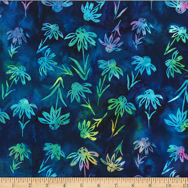 Hoffman Batik W2577 324 Dragonfly Echinacea By The Yard