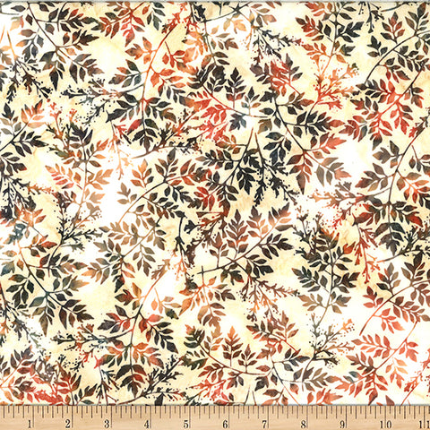 Hoffman Batik W2579 594 September Packed Leaves By The Yard