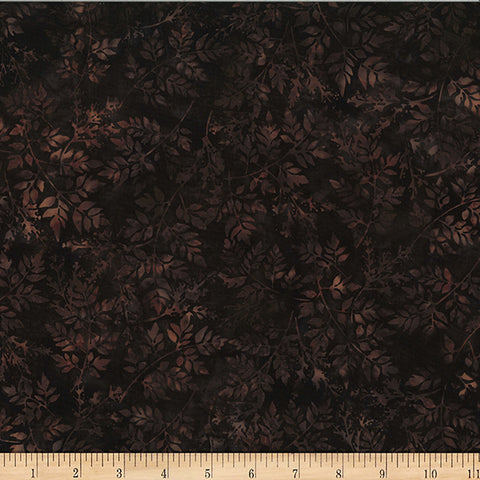 Hoffman Batik W2579 610 Cappuccino Packed Leaves By The Yard