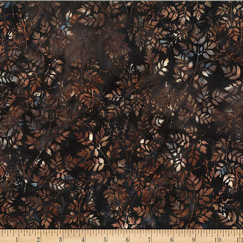 Hoffman Batik W2579 623 Umber Packed Leaves By The Yard