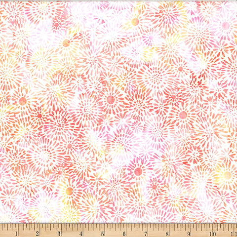 Hoffman Batik W2580 480 Creamsicle Petal Burst By The Yard