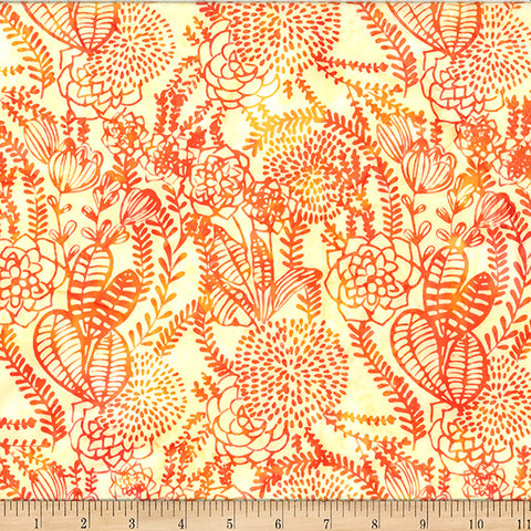 Hoffman Batik W2581 224 Poppy Abstract By The Yard