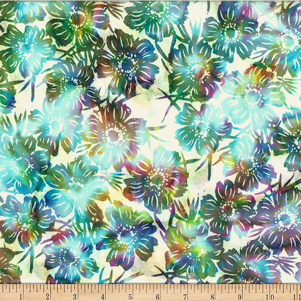 Hoffman Batik W2582 130 Multi Anemone By The Yard