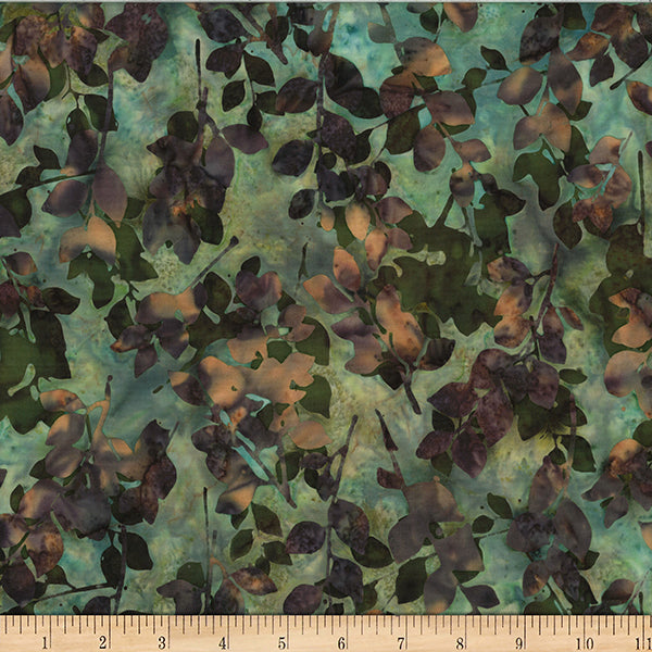 Hoffman Batik W2585 247 Juneau Leaves By The Yard