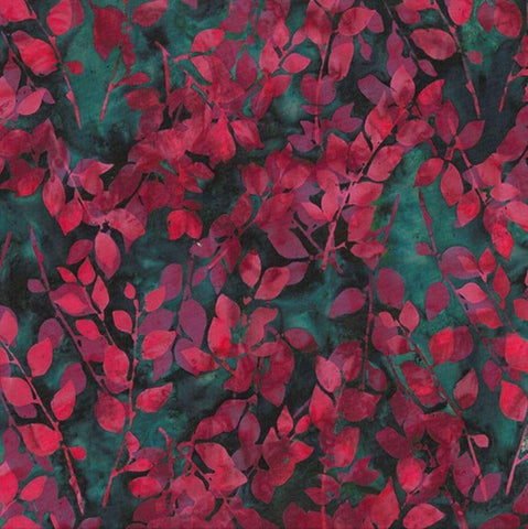 Hoffman Batik W2585 29 Jade Leaves By The Yard