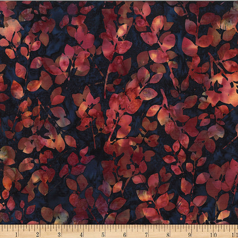 Hoffman Batik W2585 524 Moonstruck Leaves By The Yard