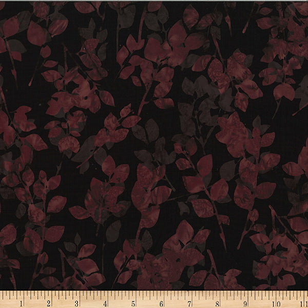 Hoffman Batik W2585 571 Barbeque Leaves By The Yard