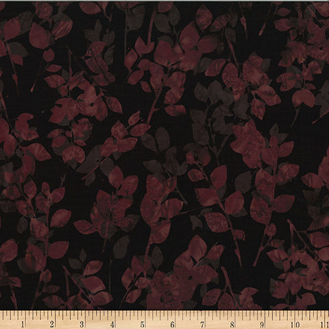 Hoffman Batik W2585 571 Barbeque Leaves By The Yard