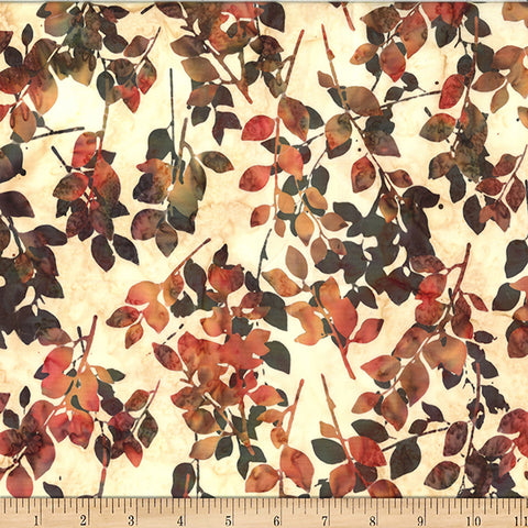 Hoffman Batik W2585 594 September Leaves By The Yard